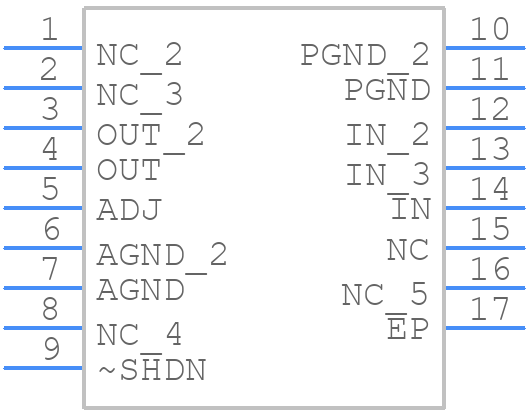 LT3022EMSE - Analog Devices - PCB symbol