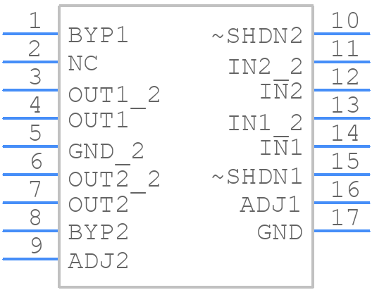 LT3029EDEPBF - Analog Devices - PCB symbol