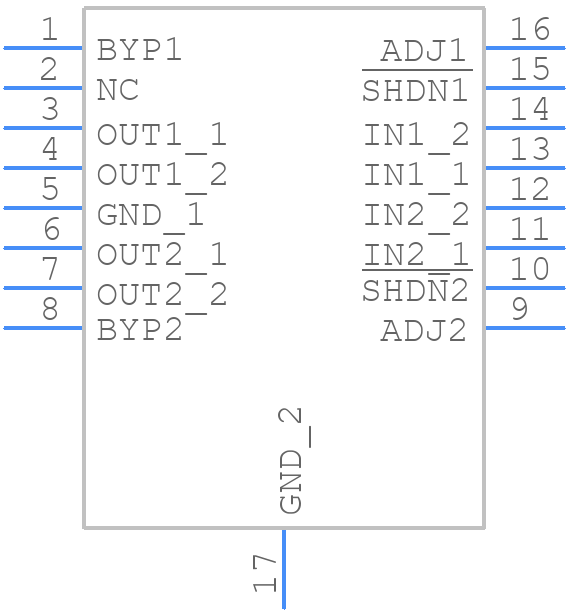 LT3029MPMSE - Analog Devices - PCB symbol