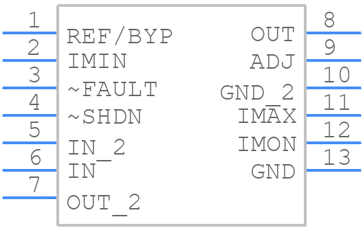 LT3050EDDBPBF - Analog Devices - PCB symbol