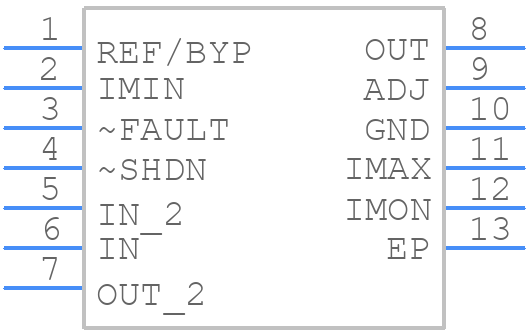 LT3050EDDB-3.3TRPBF - Analog Devices - PCB symbol