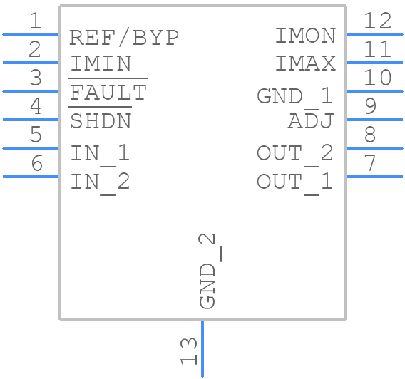 LT3050IMSE-5PBF - Analog Devices - PCB symbol