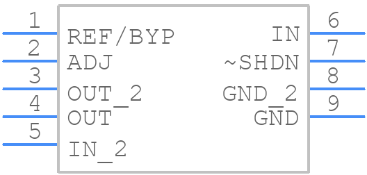 LT3060EDC-3.3TRMPBF - Analog Devices - PCB symbol