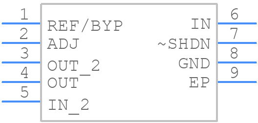 LT3060IDC-3.3TRMPBF - Analog Devices - PCB symbol