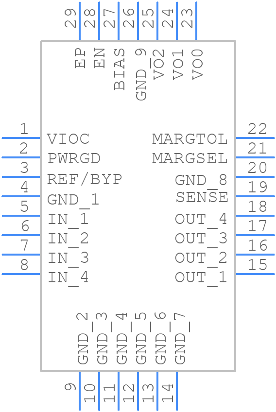 LT3070IUFDPBF - Analog Devices - PCB symbol