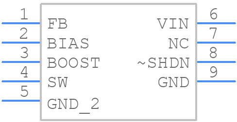 LT3470IDDBPBF - Analog Devices - PCB symbol