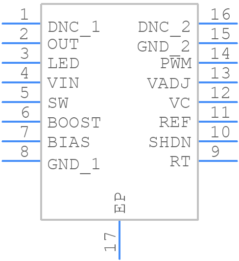 LT3474EFEPBF - Analog Devices - PCB symbol