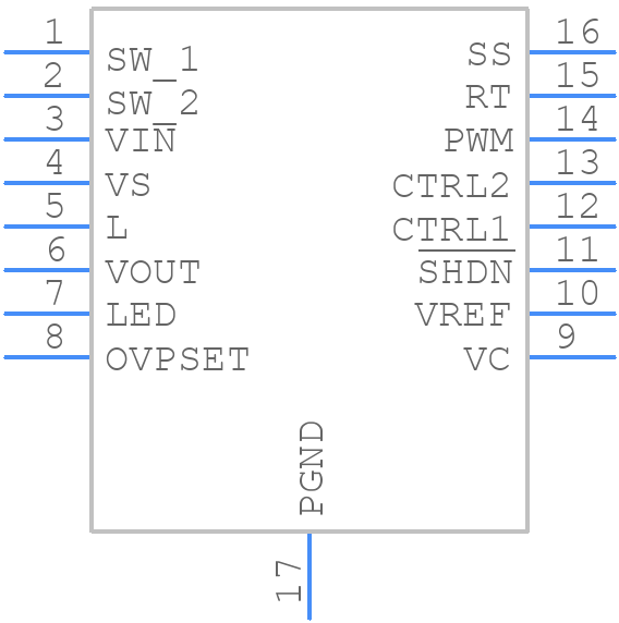 LT3478IFE-1PBF - Analog Devices - PCB symbol