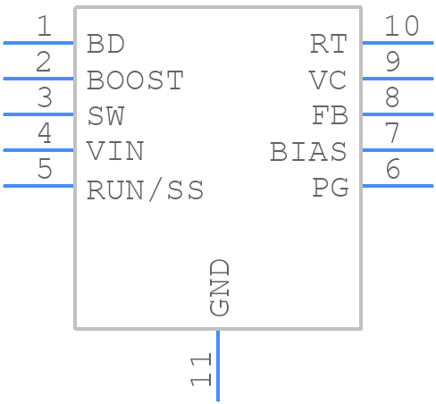 LT3481EMSEPBF - Analog Devices - PCB symbol