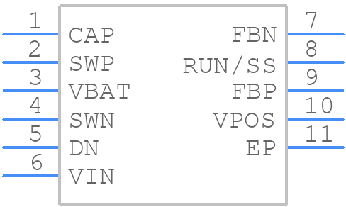 LT3487EDDPBF - Analog Devices - PCB symbol