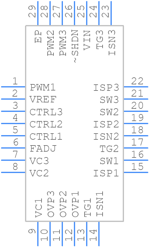 LT3492IUFDTRPBF - Analog Devices - PCB symbol