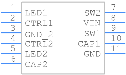 LT3497EDDBTRMPBF - Analog Devices - PCB symbol
