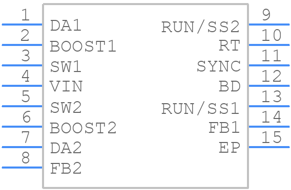 LT3509EDETRPBF - Analog Devices - PCB symbol