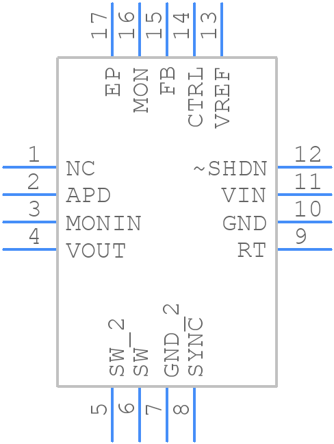 LT3571EUDTRPBF - Analog Devices - PCB symbol