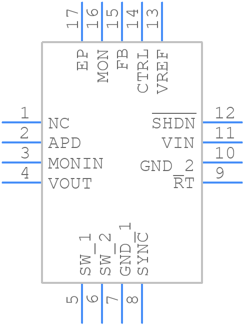 LT3571IUDPBF - Analog Devices - PCB symbol