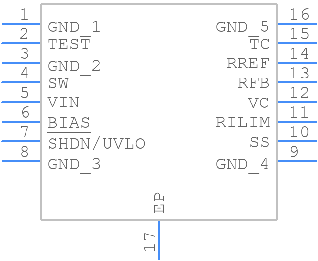 LT3573EMSEPBF - Analog Devices - PCB symbol