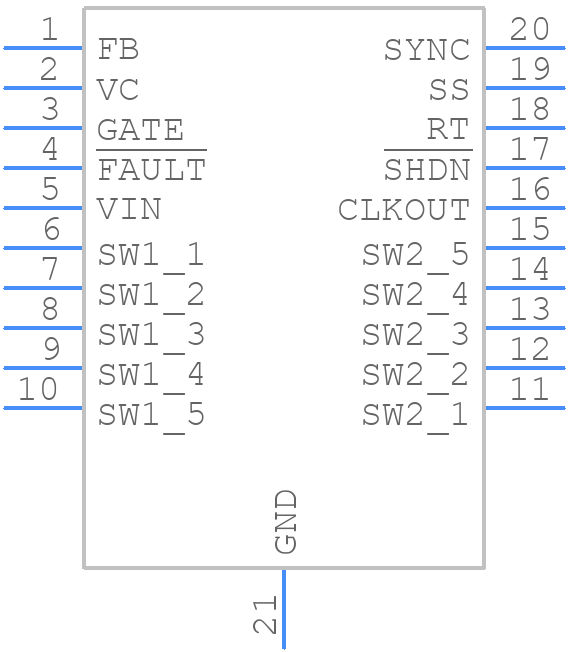 LT3579EFEPBF - Analog Devices - PCB symbol