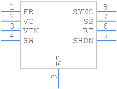 LT3580IMS8EPBF - Analog Devices - PCB symbol