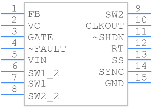 LT3581IDETRPBF - Analog Devices - PCB symbol