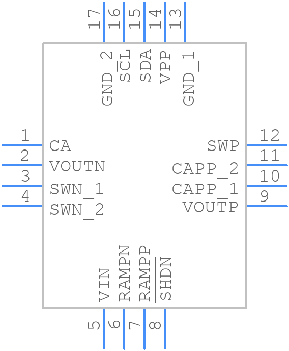 LT3582EUD-12TRPBF - Analog Devices - PCB symbol