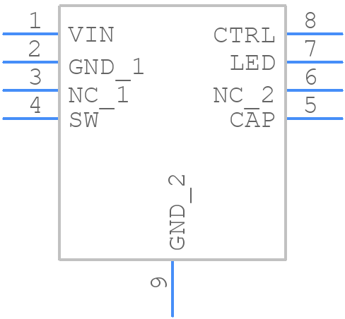 LT3591EDDBTRMPBF - Analog Devices - PCB symbol