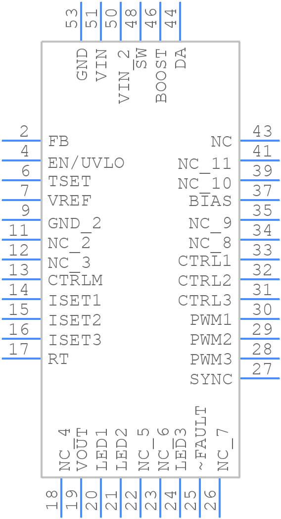LT3596IUHGPBF - Analog Devices - PCB symbol