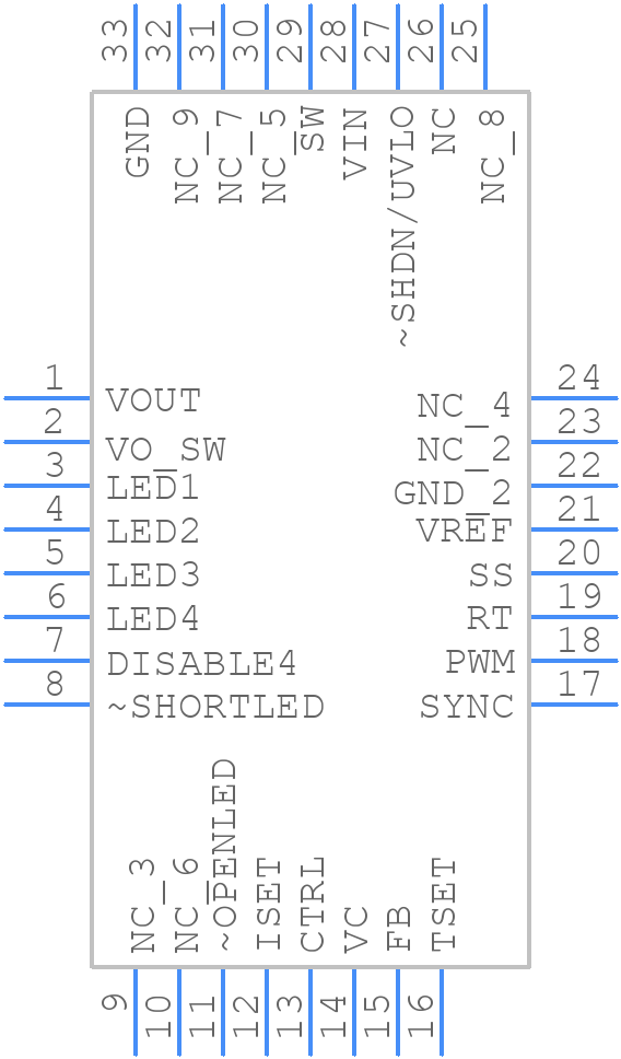 LT3599IUHPBF - Analog Devices - PCB symbol
