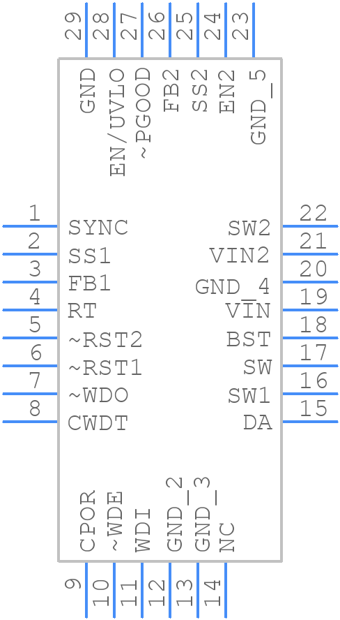 LT3640EUFDTRPBF - Analog Devices - PCB symbol