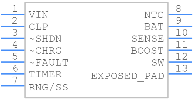 LT3650EDD-8.4TRPBF - Analog Devices - PCB symbol