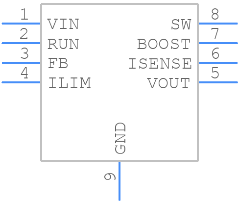 LT3663HMS8EPBF - Analog Devices - PCB symbol