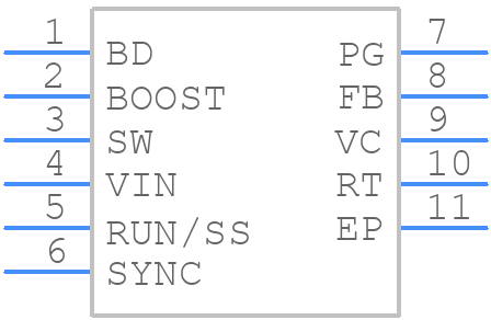 LT3680EDDPBF - Analog Devices - PCB symbol
