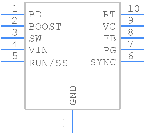 LT3680HMSEPBF - Analog Devices - PCB symbol