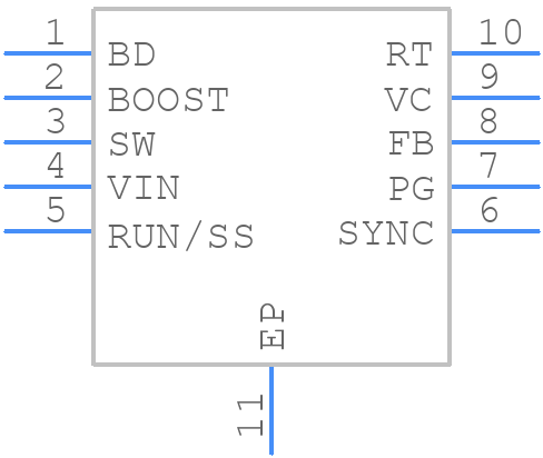 LT3680HMSE - Analog Devices - PCB symbol