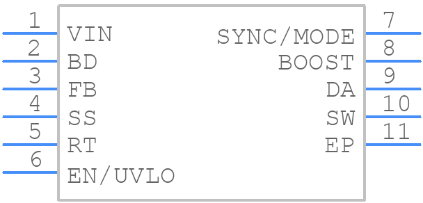 LT3686AEDDPBF - Analog Devices - PCB symbol