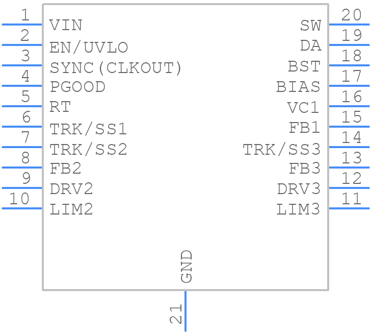 LT3694EFE-1PBF - Analog Devices - PCB symbol