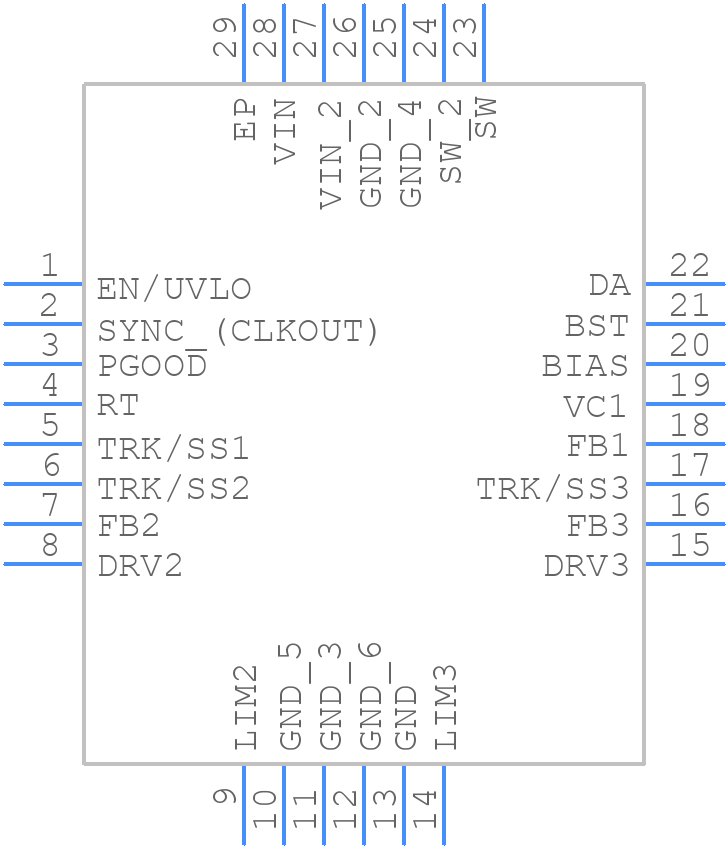 LT3694EUFDPBF - Analog Devices - PCB symbol