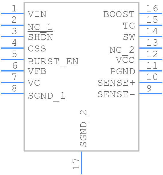 LT3724EFEPBF - Analog Devices - PCB symbol