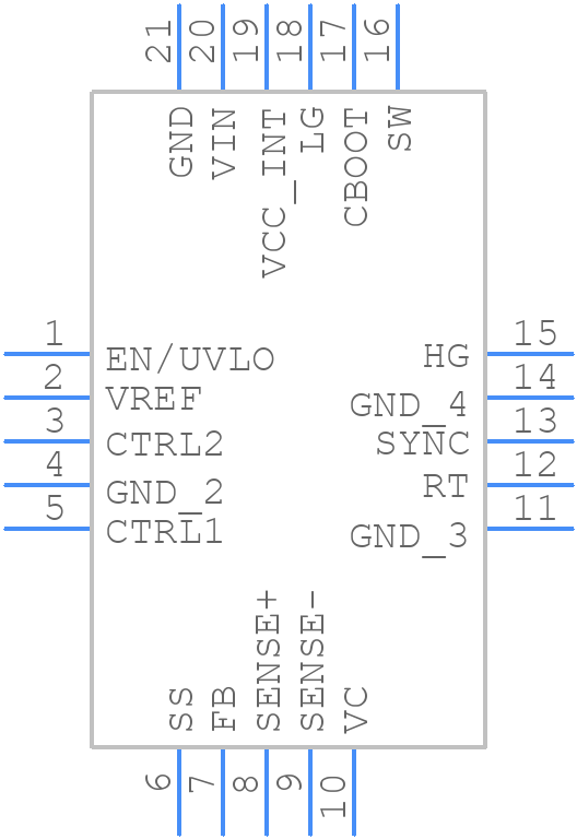 LT3741IUFPBF - Analog Devices - PCB symbol
