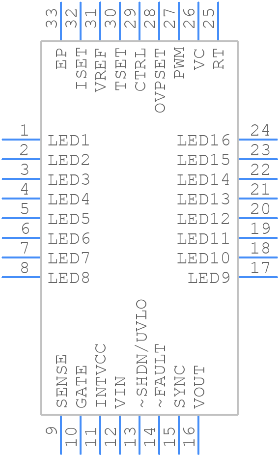 LT3754EUHPBF - Analog Devices - PCB symbol