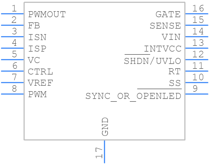 LT3755IMSE-2TRPBF - Analog Devices - PCB symbol