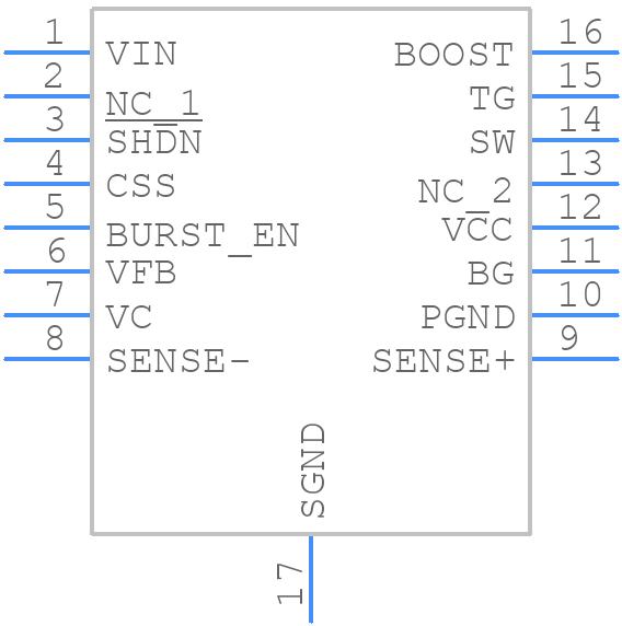LT3800EFEPBF - Analog Devices - PCB symbol