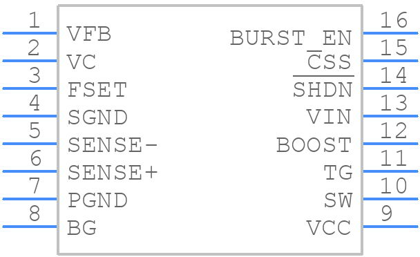 LT3845ENPBF - Analog Devices - PCB symbol
