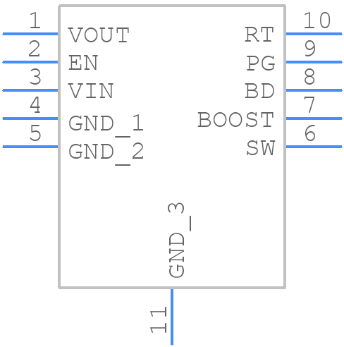 LT3970EDDB-3.3PBF - Analog Devices - PCB symbol