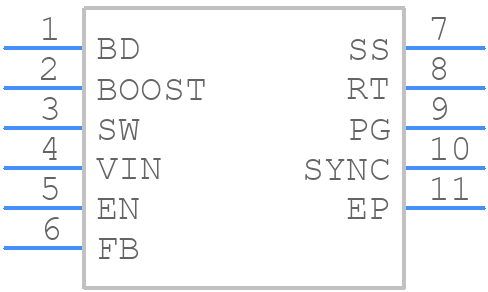 LT3971EDDPBF - Analog Devices - PCB symbol