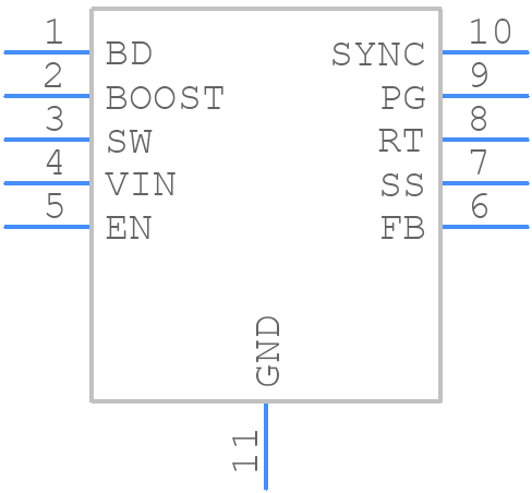 LT3991EMSEPBF - Analog Devices - PCB symbol