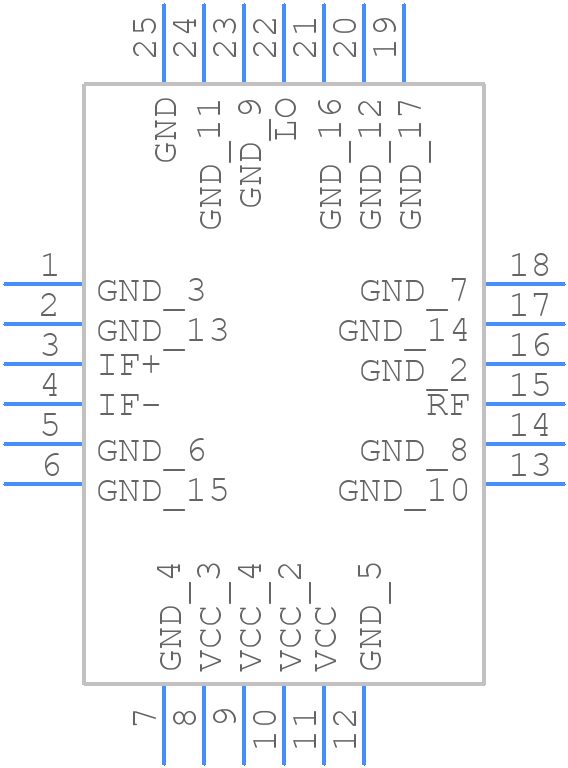 LT5578IUHPBF - Analog Devices - PCB symbol