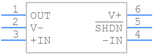 LT6200IS6PBF - Analog Devices - PCB symbol