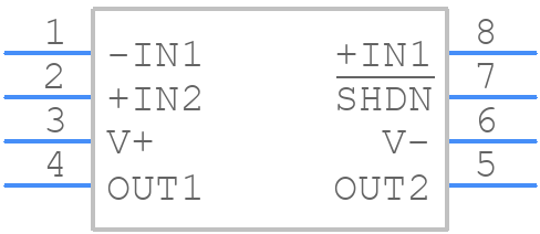 LT6350CMS8PBF - Analog Devices - PCB symbol