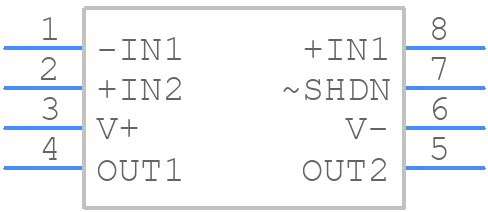 LT6350HMS8PBF - Analog Devices - PCB symbol