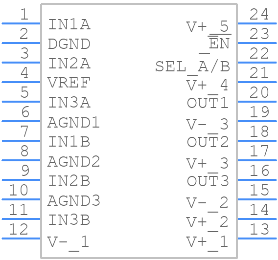 LT6555IGNPBF - Analog Devices - PCB symbol